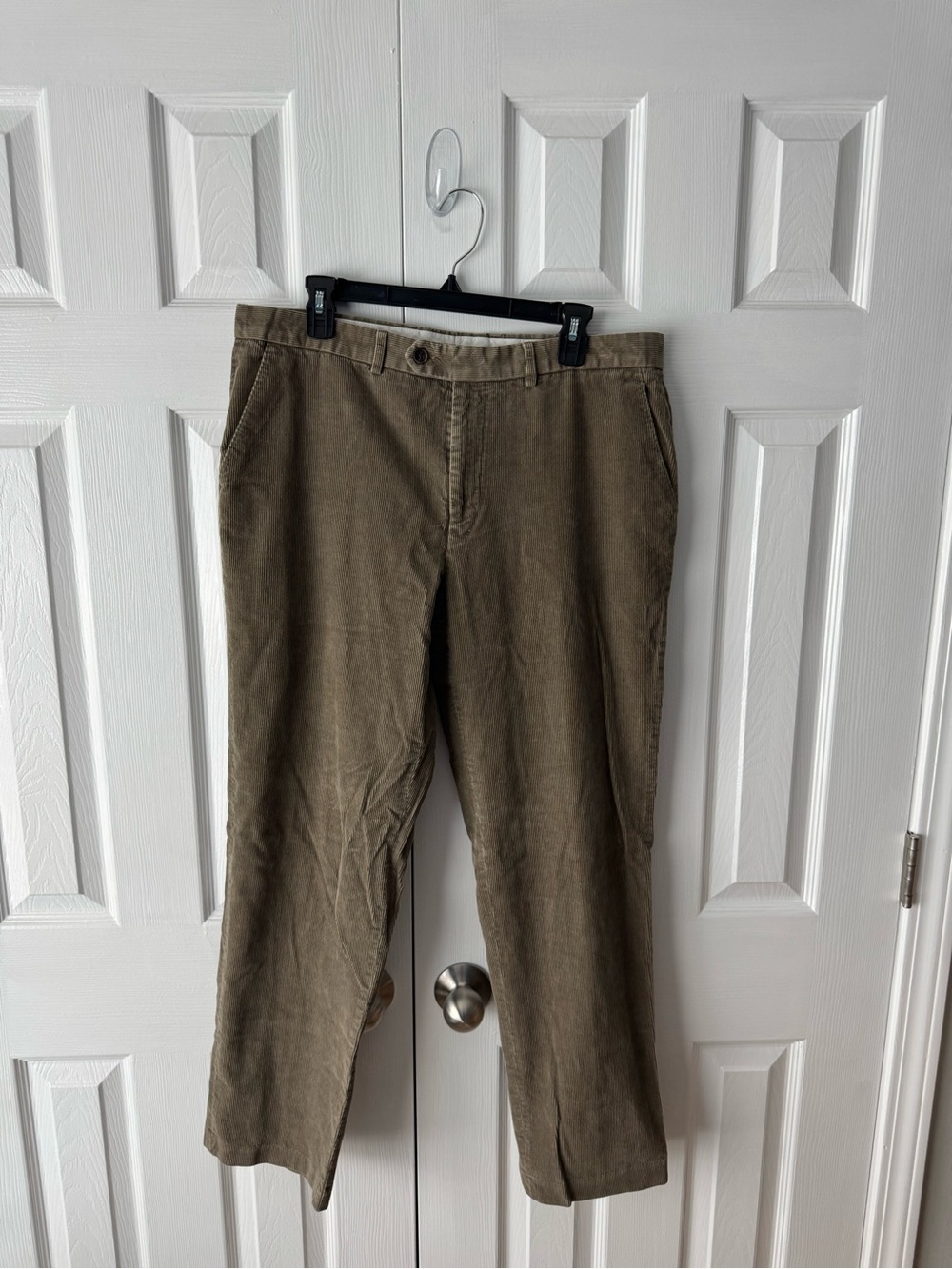 Lauren Ralph Lauren Corduroy Pants Tan Khaki Beige 100% Cotton Textured Olive